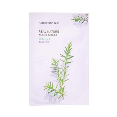 Nature Republic Real Nature Tea Tree Mask Sheet 23ml - Image 1