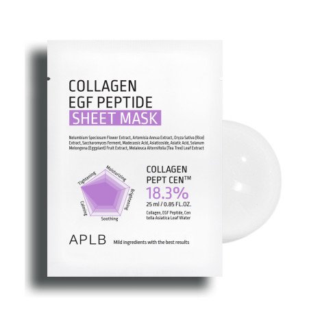 APLB Collagen EGF Peptide Sheet Mask 25ml - Image 1