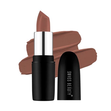 Swiss Beauty Pure Matte Lipstick - 214 Caramel - Image 1