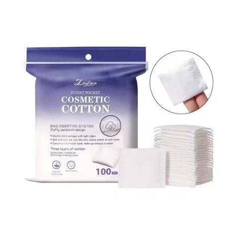 Lmltop Double Faced Cosmetics Cotton Pad 100Pcs - Image 1
