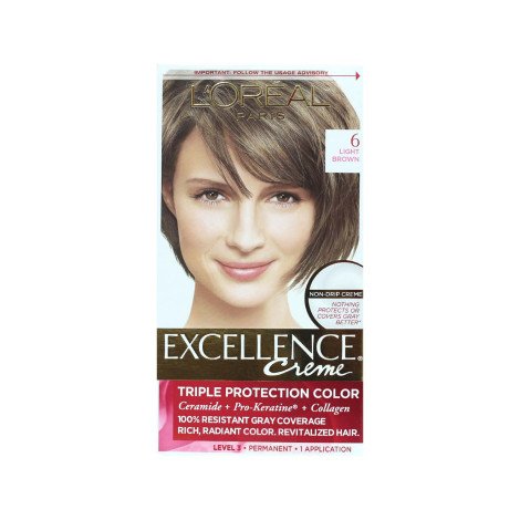 Loreal Hair Colour Excellence - 6 Light Brown - Image 1