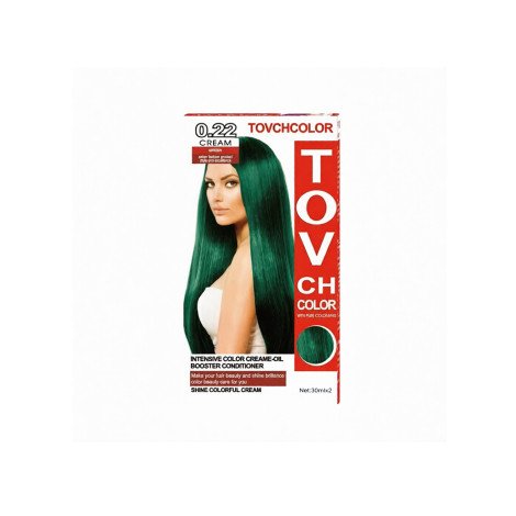 Tovch Hair color 30ml*2 - 0.22 Green - Image 1