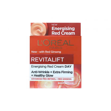 LOreal Paris Revitalift Energising Red Day Cream 50ml - Image 1