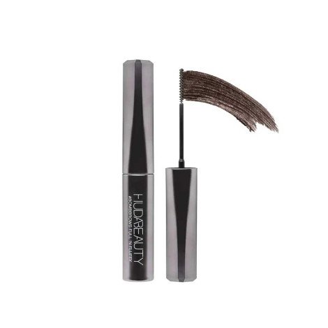 Huda Beauty Bome Brows Full ‘n Fluffy Fiber Gel- Rich Brown - 6 - Image 1