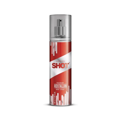 Layer'r Shot Red Stallion Fragrant Body Spary 135ml - Image 1