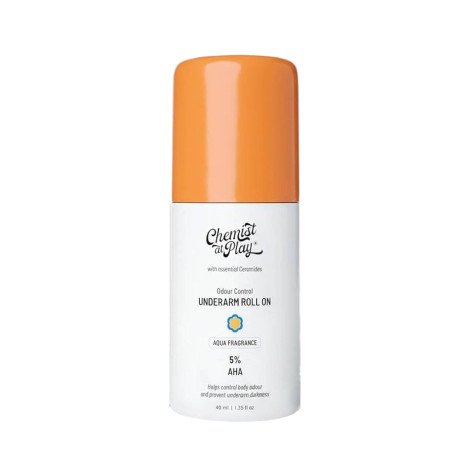Innovist Chemist at Play 5% AHA Woody Musk Fragrance Underarm Roll On 40ml - Image 1