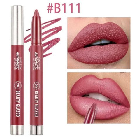 Beauty Glazed Long Stay Automatic Lip Crayon - B111 Plum - Image 1