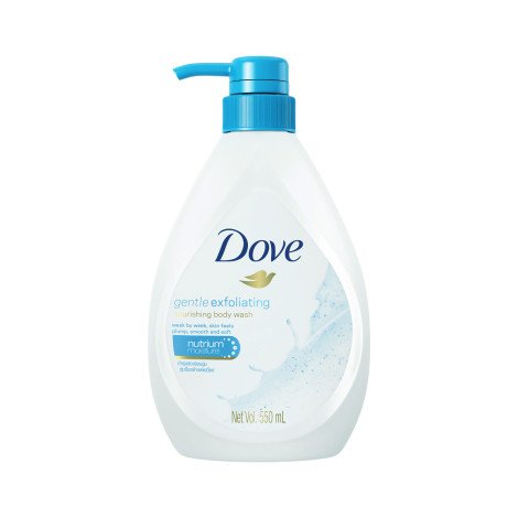 Dove Gentle Exfoliating Nourishing Body Wash 550ml - Image 1