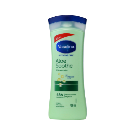 Vaseline Intensive Care Aloe Soothe 48H Moisturisation Body Lotion 400ml - Image 1