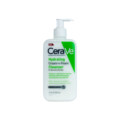 Cerave Hydrating Cream To Foam Cleanser 355ml - Image 1