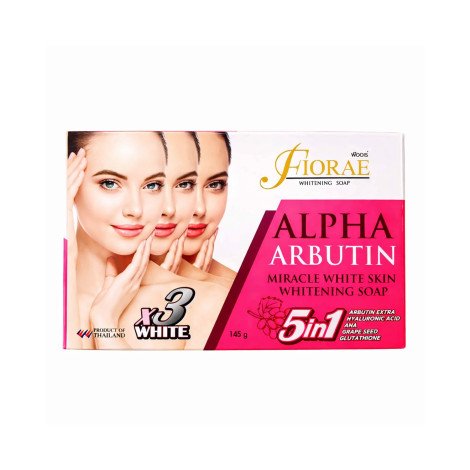 Fiorae Alpha Arbutin Miracle White Skin Whitening Soap 165g - Image 1