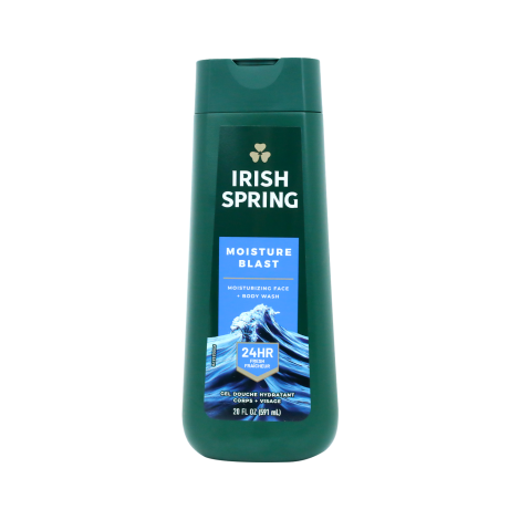 Irish Spring Moisture Blast Moisturizing Face & Body Wash 591ml - Image 1