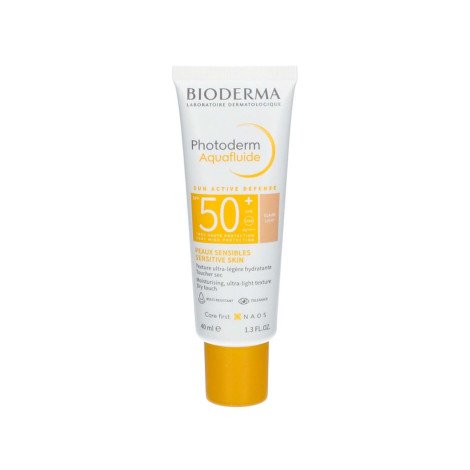 Bioderma Photoderm Aquafluide Sun Active Defense SPF50+ Golden 40ml - Image 1
