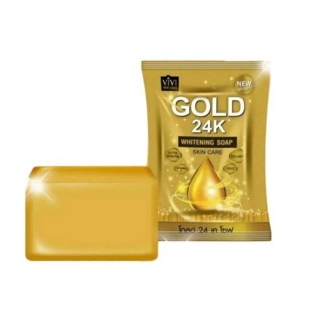 Vivi Skin Care Gold 24K Whitening Soap 80g - Image 1