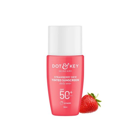 Dot & Key Strawberry Dew Tinted Sunscreen SPF50+ PA+++ 50ml - 03 Sand - Image 1