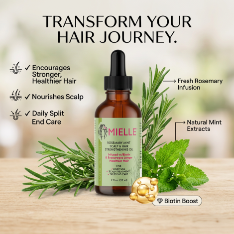 Mielle Rosemary Mint Scalp & Hair Strengthening Oil 59ml - Image 1