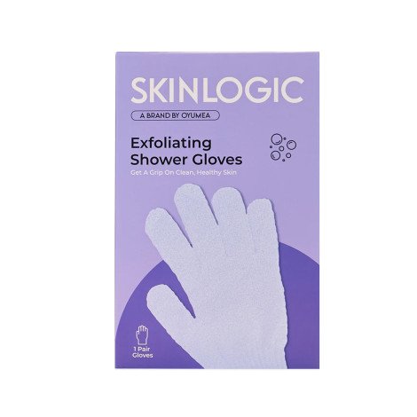 Skinlogic Exfoliating Shower Gloves 1 Pair - Purple - Image 1