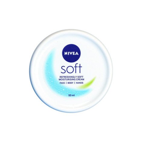 Nivea Refreshingly Soft Moisturizing Face Body Hands Cream 50ml - Image 1