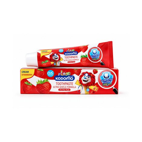 Kodomo Strawberry Cream Toothpaste Kids 0.5+yrs up 40g - Image 1