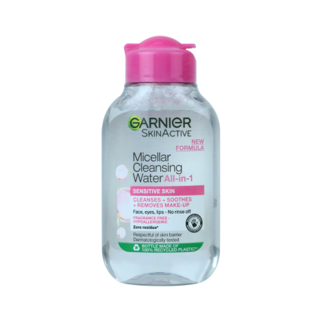 Garnier Micellar Cleansing Water All In 1 For Sensitive Skin 100ml - Image 1