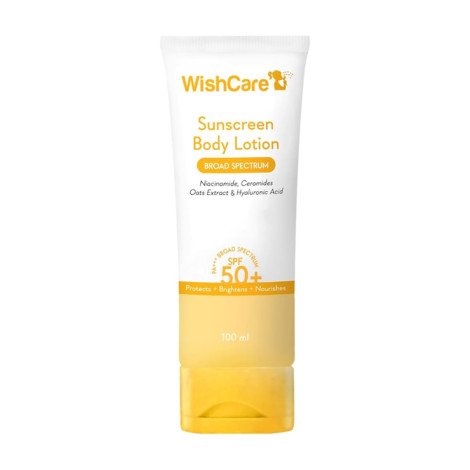 Wishcare sunscreen body lotion SPF 50+ pa+++ 100ml - Image 1