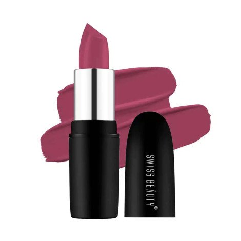 Swiss Beauty Pure Matte Lipstick - 216 Lust On - Image 1