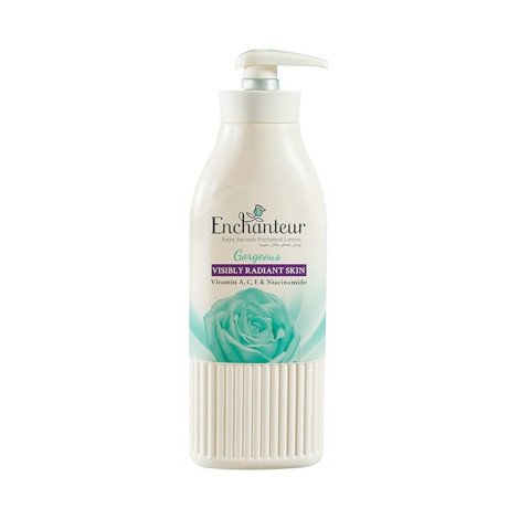 Enchanteur Gorgeus Satin White Perfumed Lotion 400ml - Image 1