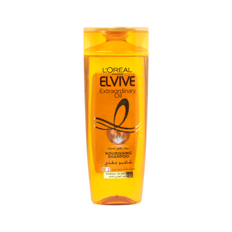 L'Oreal Elvive Extraordinary Oil Nourishing Shampoo Normal to Dry Hair 400ml - Image 1