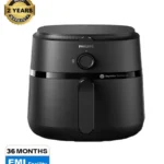PHILIPS Air Fryer NA130/00 1700W, Uses up to 90% less fat, 6.2 Liter, with Rapid Air Technology (Black), Extra Large