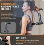 Massage Machine 12 Levels Strength Massager Machine for Pain Relief with 4 Attachment Heads, Body Massage Machine for Home & Extender Handle & Belt for Pain Relief (Multi M-G-SL-887) - Image 3