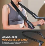 Massage Machine 12 Levels Strength Massager Machine for Pain Relief with 4 Attachment Heads, Body Massage Machine for Home & Extender Handle & Belt for Pain Relief (Multi M-G-SL-887) - Image 4