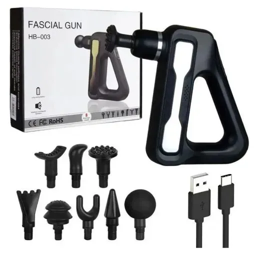 5006 Fascial Gun Deep Tissue Handheld with 32 Speed Levels 8 Massage Heads LCD Display Muscle Massager Quiet Powerful Percussion Fascial Gun for Pain Relief. - Image 1