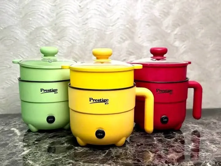 5015 Prestige Multifunctional Mini Rice Cooker/Electric cooking pot/ Prestige double layered kitchen kettle 2 Liter ( Random color ) - Image 1