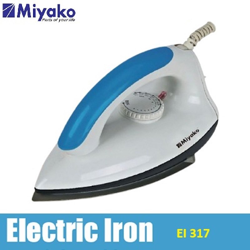 EI-317 Miyako EI 317 Premium Ceramic Coating Electric Iron 1000 watt - Image 1