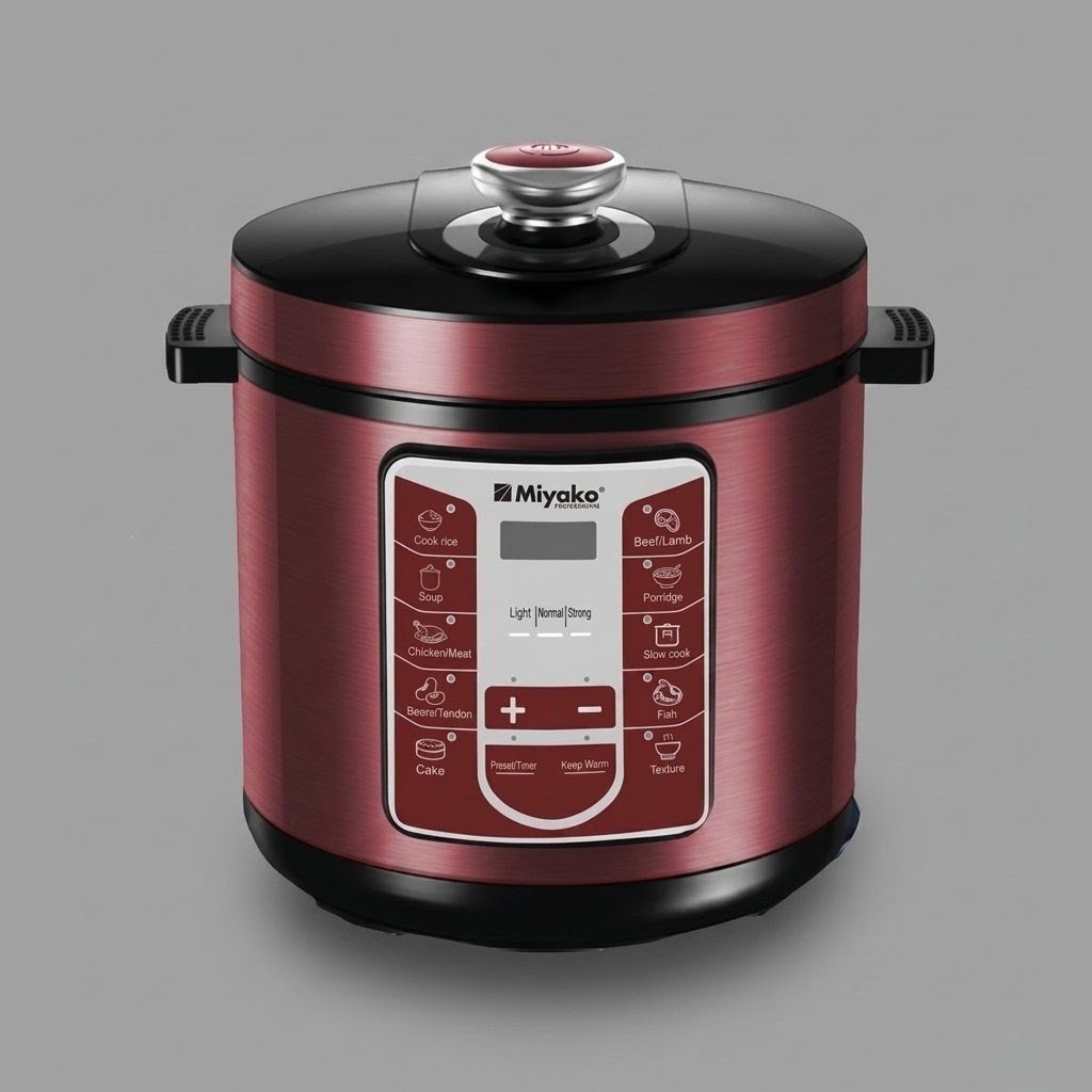 epc-a612-6 Miyako EPC-A612 Electric Pressure Cooker 6L - Image 1